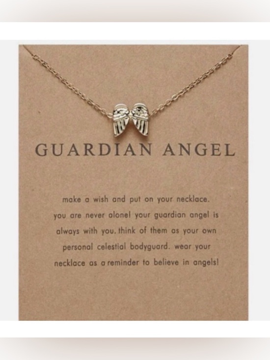Jewelry - NEW “Guardian Angel” Gold Wings Pendant Necklace w/ Quote/Card - Great Gift!